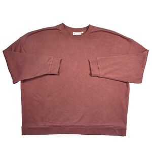 No Boundaries Dusty Rose Crewneck Sweatshirt Oversized 3XL Baggy Grunge Punk